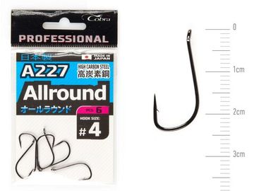 Крючки Cobra Pro AIIROUND A227 №4, 6 шт.