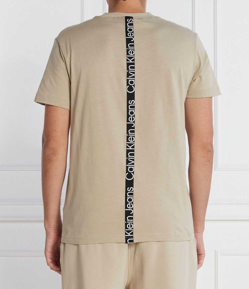 Футболка LOGO TAPE CALVIN KLEIN JEANS - бежевый(J30J323993)