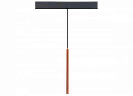 Светильник для SPACE-Track system 5Вт, D26xH500 мм, 400Лм, 28°, 3000К, диммируемый 0-10В, Ra >90, сатинированная медь