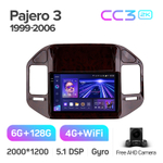 Teyes CC3 2K 9"для Mitsubishi Pajero III 1999-2006