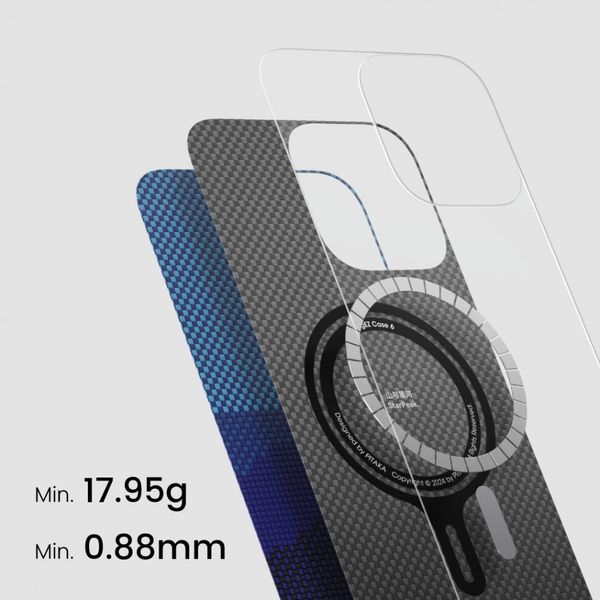 Чехол Pitaka Tactile Woven для iPhone 16 Pro Max, Горизонт | Over The Horizon