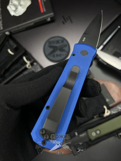 Складной нож Pro-Tech GODSON 721Blue c клинком из стали 154CM, рукоять алюминий