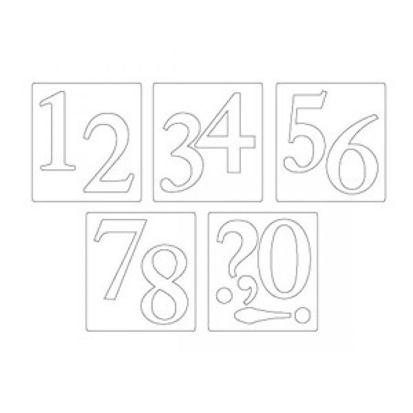 Нож для вырубки Sizzix® Bigz™ Die - Sassy Serif Numbers, 2 шт