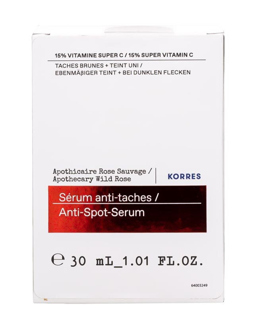Apothecary Сыворотка против пятен с дикой розой KORRES, 30 мл