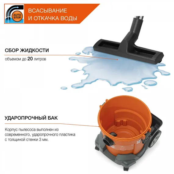 Строительный пылесос DAEWOO DAVC 2014