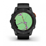 Умные часы Garmin FENIX 7 PRO Solar Edition 47 мм серый с черным ремешком