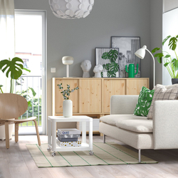 IKEA RIDSTIG  (ИКЕА РИДСТИГ)  -  Ковер безворсовый - кремовый/зеленый 133х195 см