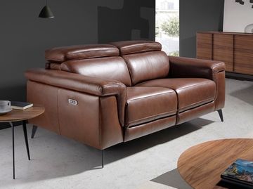 Диван 3-х местный 5319-3P-M1595 /6117 Angel Cerda с реклайнером цвет коричневый