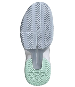 Женские Кроссовки теннисные Adidas GameCourt 3 W - cloud white/silver metallic/ice blue