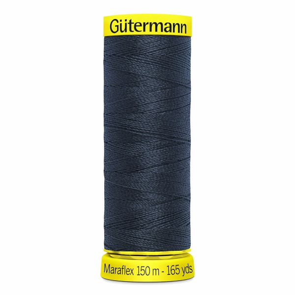 Нитки для трикотажа Gutermann Maraflex 120 (150 метров), 5 кат. | 665 сине-черный