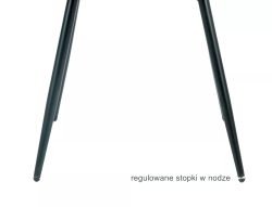 Стул SIGNAL RICK Velvet Bluvel 19 черный/черный