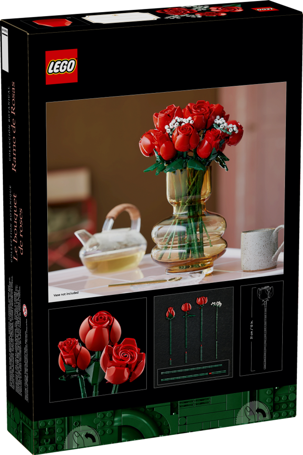 Конструктор Лего Айконс Букет роз | LEGO Icons Bouquet of Roses 10328 - 822 детали (18+)