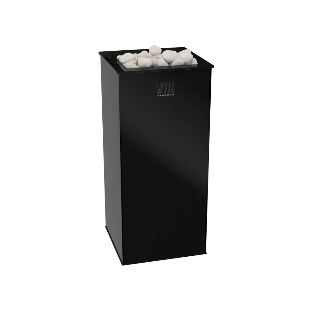 Электрическая печь для бани и сауны Sangens W12G Glass Black (Сангенс В12С Стекло черное)