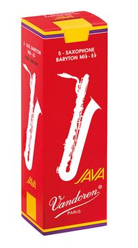SR342R JAVA RED CUT Трости для саксофона баритон №2 (5шт), Vandoren