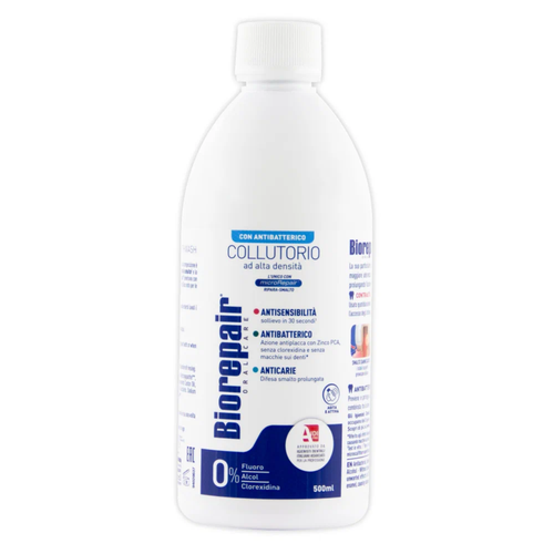 Biorepair Mouthwash Antibacterial / Биорепейр ополаскиватель для полости рта 500 мл