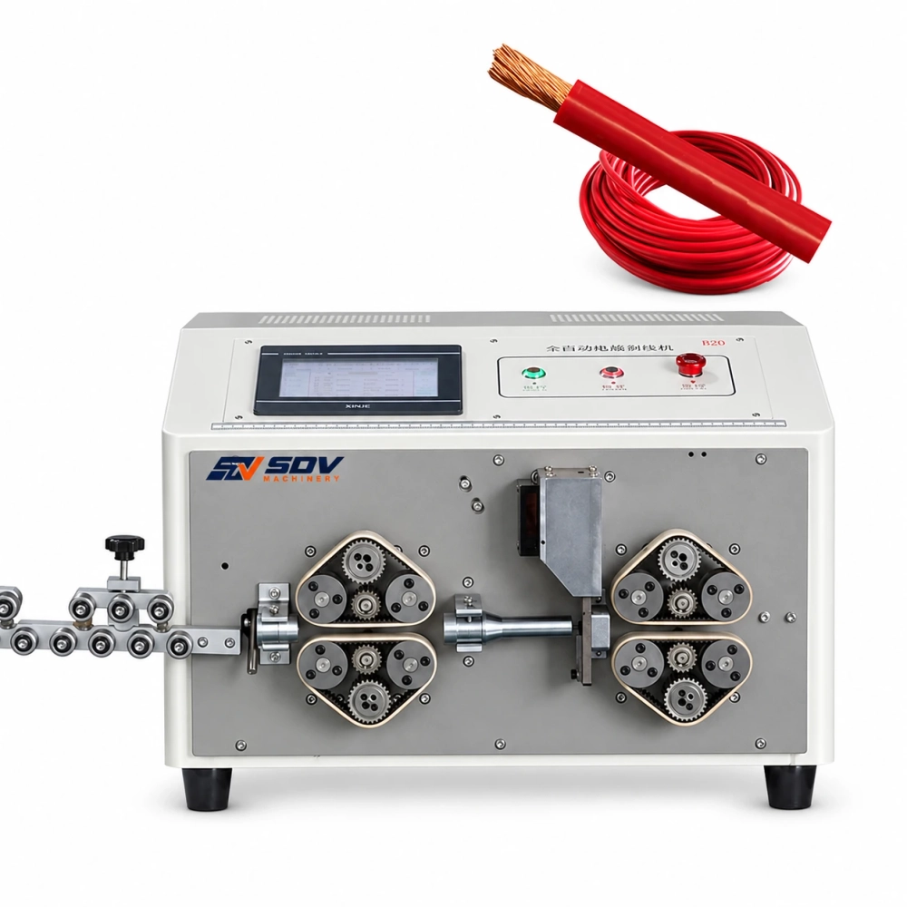 Лентноприводная станок для резки и удаления провода (2-25 мм²) SDV-EW-3025+