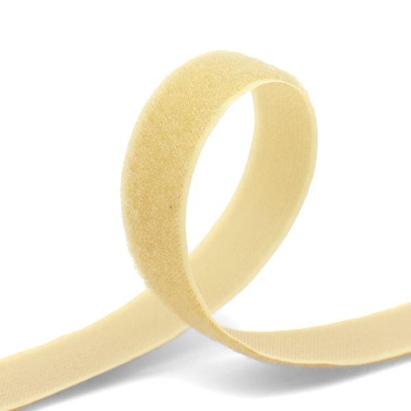 Лента контактная липучка (велкро) пришивная 25 мм / 25 метров, 30 бежевый, ПЕТЛЯ, качество 