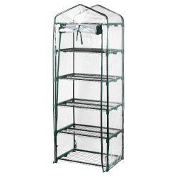 Чехол для теплиц GREEN APPLE GA-House-5-PVC cover на молнии 1930х690х490 мм | GREEN APPLE