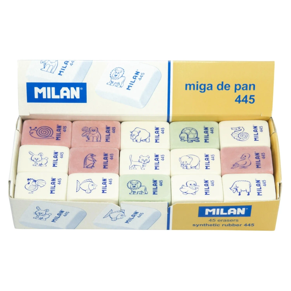 Ластик Milan из синтетического каучука прямоугольный 31x23x9 мм