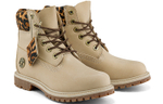 Timberland 6 Inch Safari Cheetah Waterproof Boot "Ivory Nubuck" Women"s