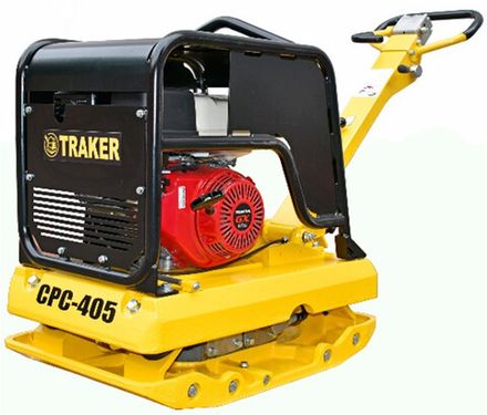 Виброплита реверсивная TRAKER CPC-405-H гидравлика - [420 кг / 50 кН / Honda GX390] руч. старт