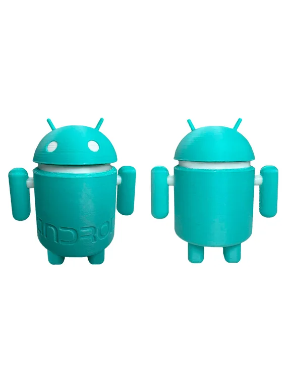 Фигурка Робот - Андроид 3D печать (Бирюзовый)