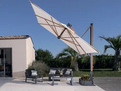 Зонт профессиональный Galileo Wood 300х400 см, слоновая кость