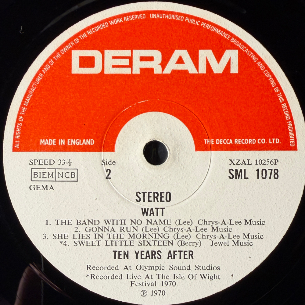 Ten Years After ‎– Watt (Англия 1970г.)