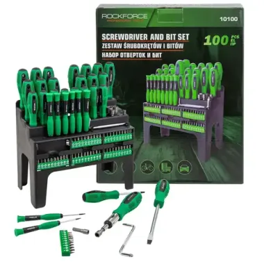 Набор отверток и бит 100пр. RockFORCE RF-10100