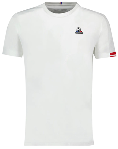 Мужская теннисная футболка Le Coq Heritage Tee No.1 FW22 - optical white