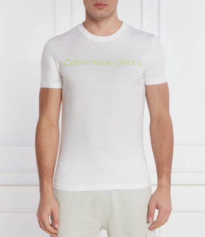 Футболка INSTITUTIONAL LOGO CALVIN KLEIN JEANS - белый(J30J322344)