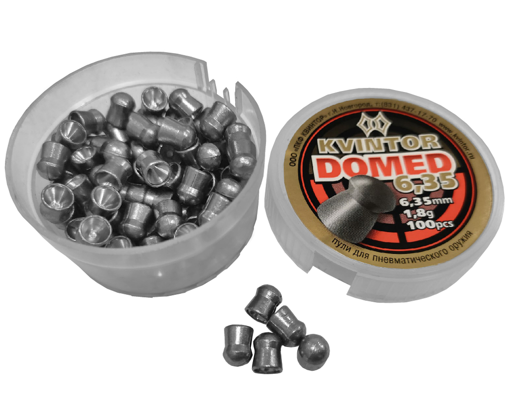 Пули пневматические Kvintor Domed 6,35 mm, 1,8 гр. (100 шт)