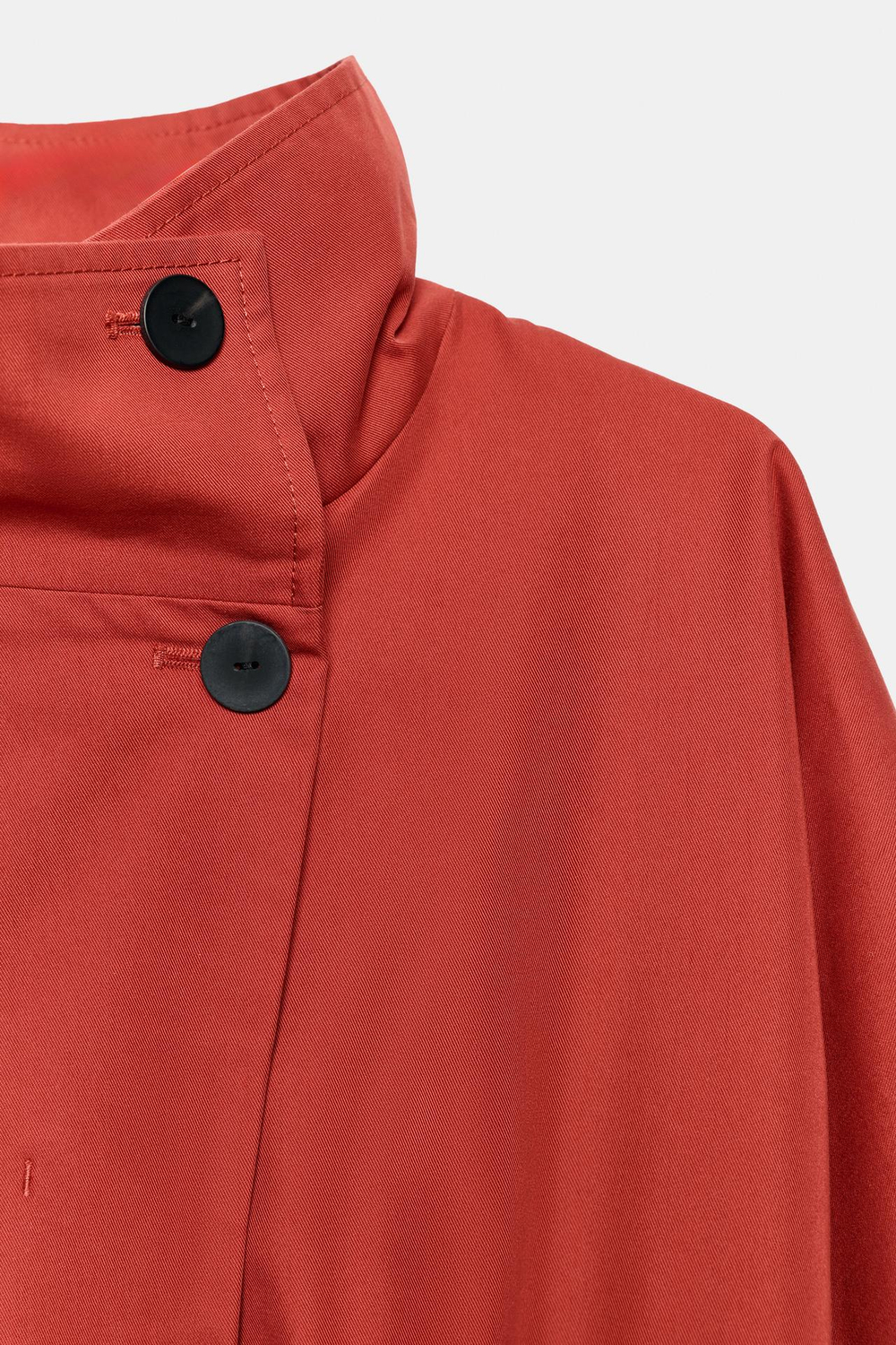 ZARA ПАРКА ОВЕРСАЙЗ — ZW COLLECTION, ЧЕРЕПИЧНЫЙ