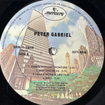 Peter Gabriel ‎– Peter Gabriel (США 1980г.)