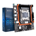Материнская плата с процессором HUANANZHI X99-4MF, Socket2011-3, Xeon E5-2640v3, mATX, Retail, Socket2011-3, 4xDDR4, PCIe3.0, 1xM.2, GLAN, 2xPS/2, 6xUSB2, 4xUSB3, CPU TDP 120Вт (HNZ-X99-4MF-2640V3)