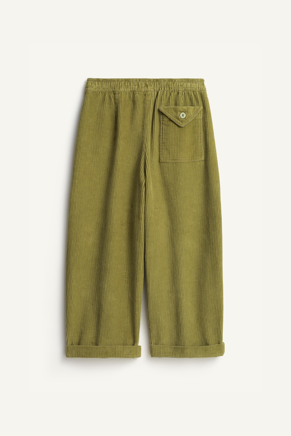 ZARA ВЕЛЬВЕТОВЫЕ БРЮКИ - LIMITED EDITION, ЗЕЛЕНЫЙ