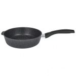 Сковорода глубокая 160мм с ручкой,АП линия «Granit» (black)