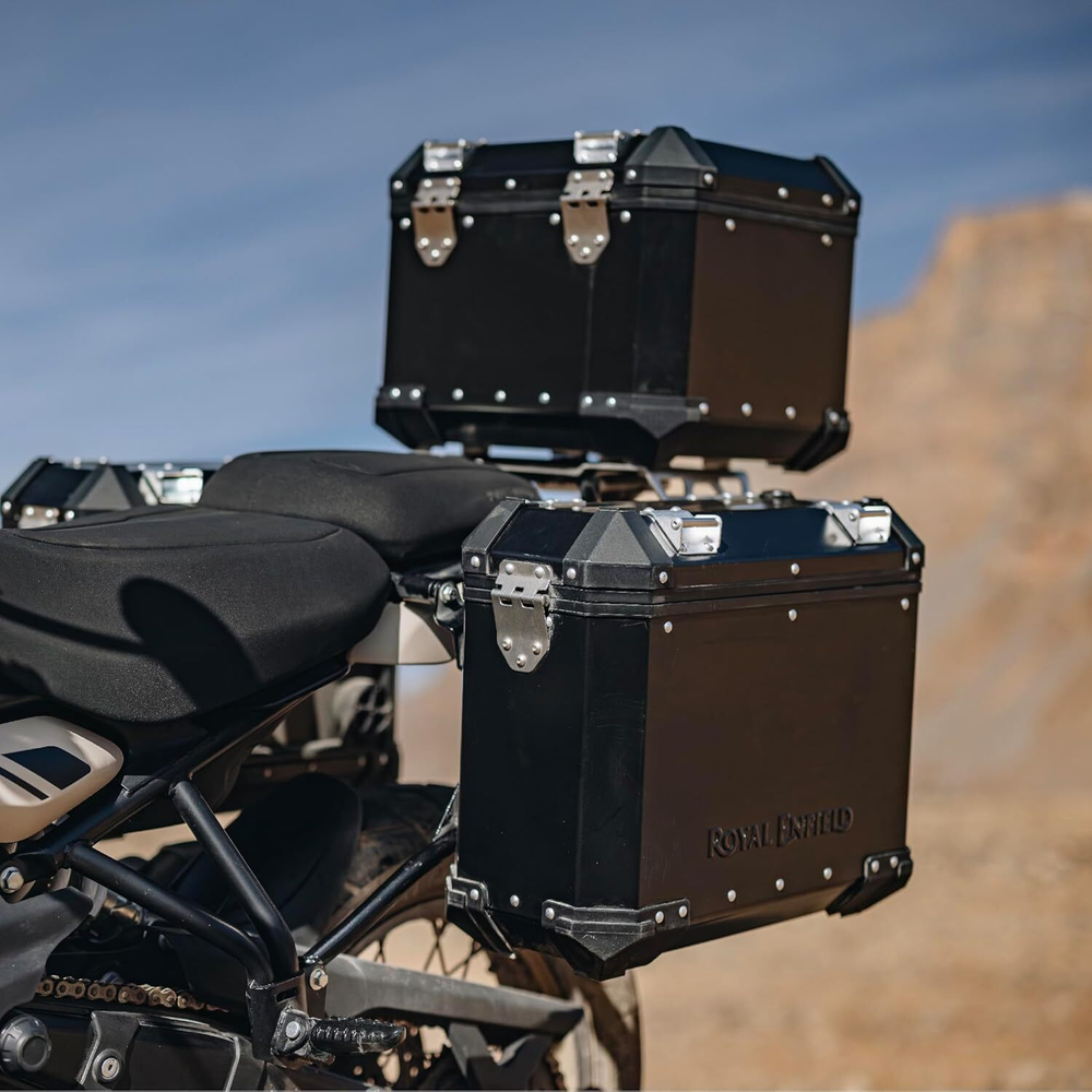 Кофры боковые Royal Enfield, тип - "Adventure", черного цвета, арт. 1990276