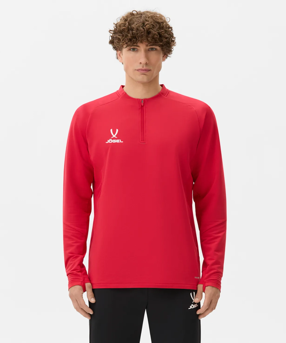 Джемпер тренировочный JÖGEL PREMIER PerFormDRY Training 1/4 Zip Top, красный