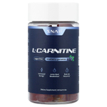 Snap Supplements, L-карнитин, жевательные таблетки, со вкусом голубики, без сахара, 60 жевательных таблеток (250 мг в 1 жевательной таблетке)