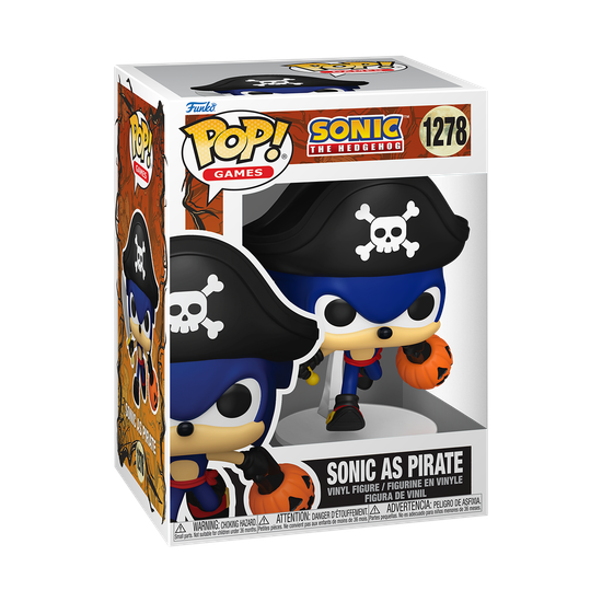 Фигурка Funko POP! Games Sonic the Hedgehog Sonic as Pirate (1278) 93528 — фото производителя