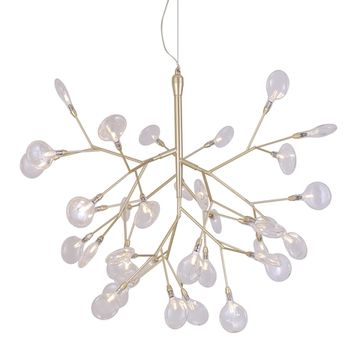Светильник подвесной 36*G4 Evita SP36 Gold/Transparent золото/прозрачный Crystal Lux