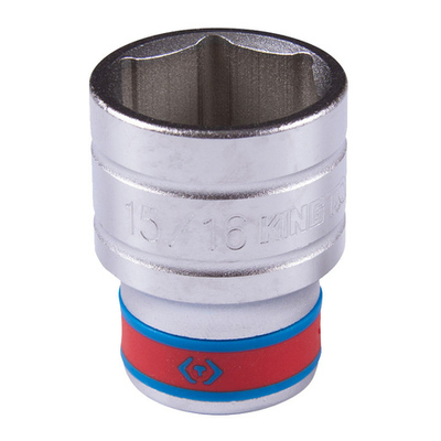 KING TONY (433530S) Головка торцевая стандартная шестигранная 1/2", дюймовая 15/16"