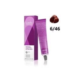 Londa Color стойкая крем-краска, 6/46 темный блонд медно-фиолетовый micro reds, 60мл