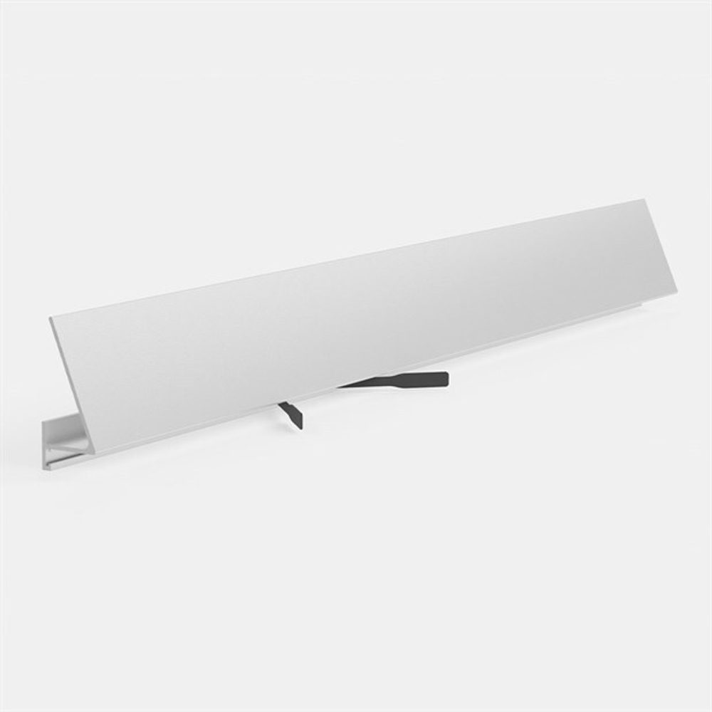 Плинтус Pro Design Corner 570 муар белый (пружины в комплект не входят) 2700 мм