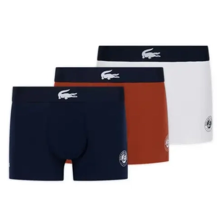 Боксерки теннисные Lacoste Roland Garros Edition Cotton Trunks 3P - multicolor