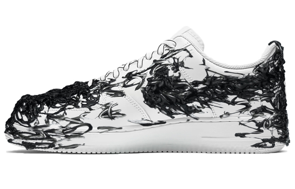 Nike Air Force 1 07 Low Slip Resistant Abrasion Resistant Low top Skateboard Shoes Men"s Black