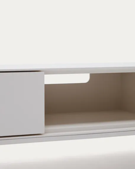 Vedrana Тумба под ТВ с 3 ящиками белый лак 195 x 35 см