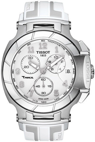 Мужские наручные кварцевые часы Tissot T-Race Chronograph
 T0484171701200
