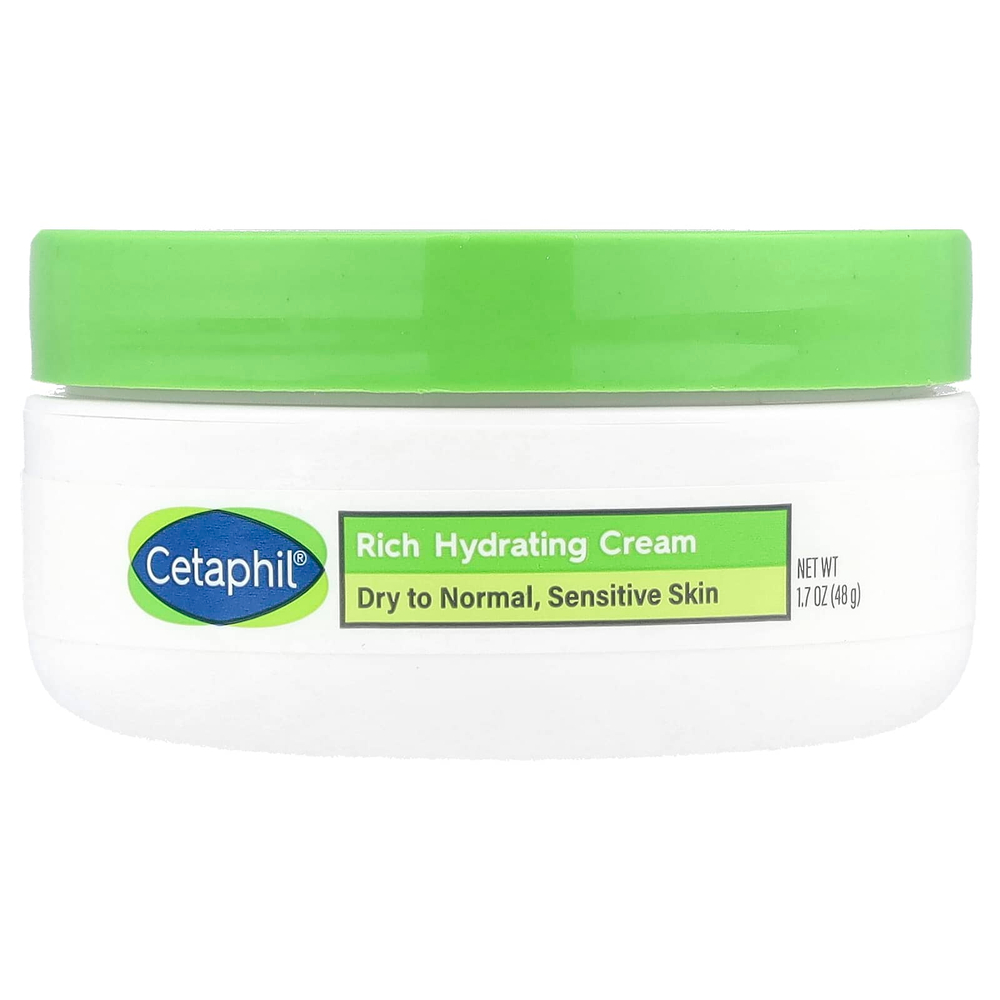 Cetaphil, интенсивно увлажняющий ночной крем с гиалуроновой кислотой, 48 г (1,7 унции)